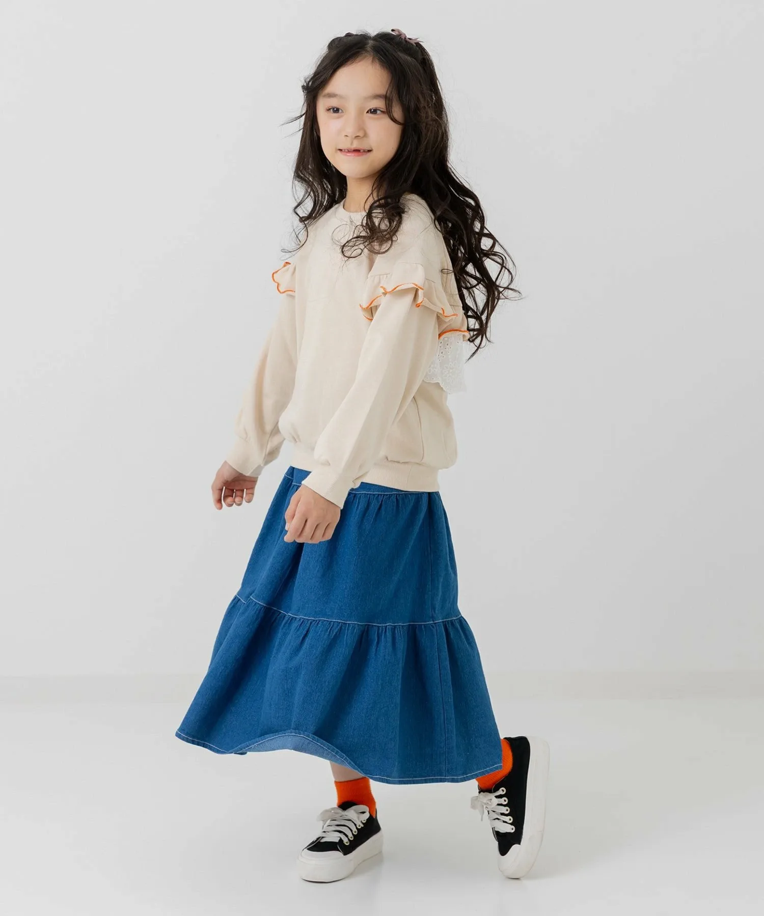 Флисовая толстовка с кружевной оборкой Chil2, cream — фото 3