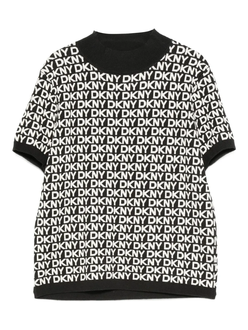 

Топ с фирменным логотипом Dkny, черный