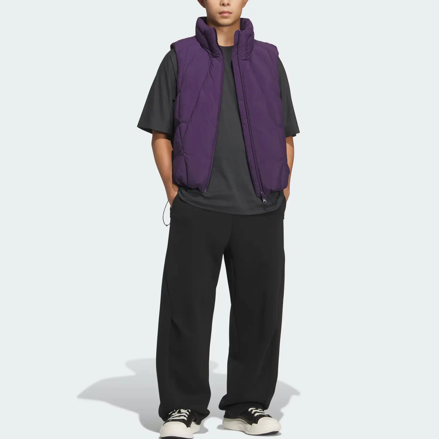 Adidas Пуховик FOS мужской Aurora Plum Purple — фото 3