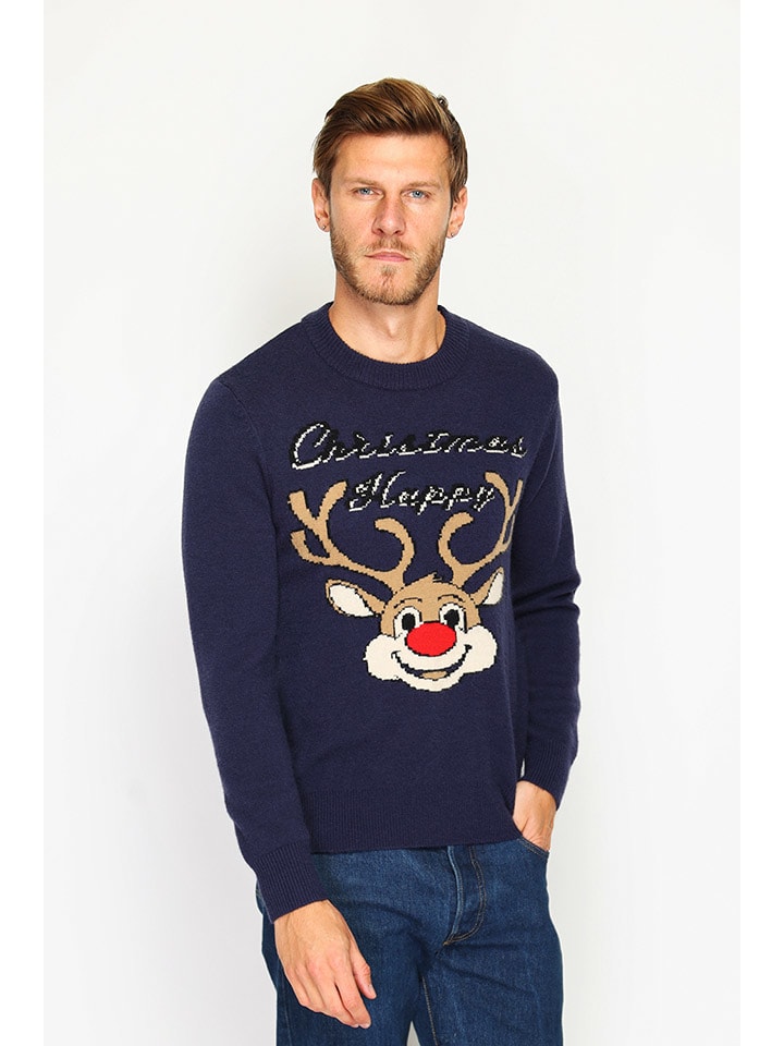

Пуловер ASSUILI Pullover, темно-синий