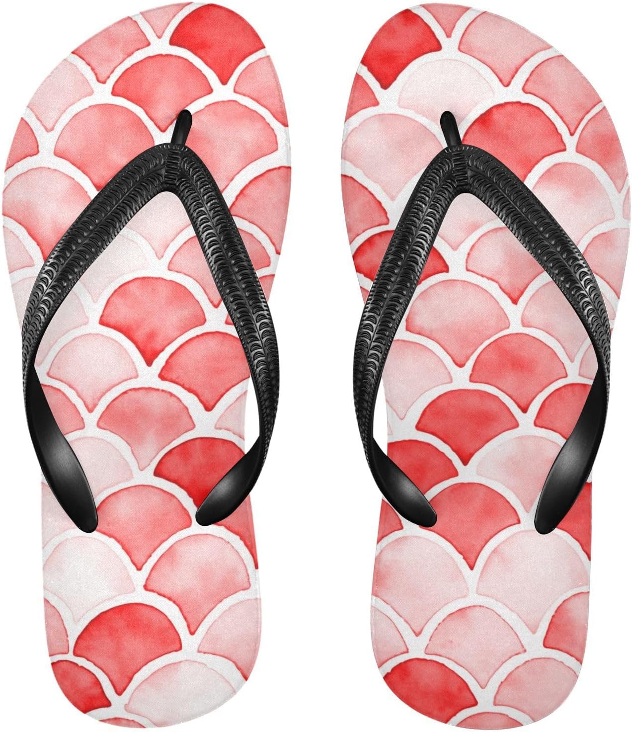 

Женские и мужские сандалии SPRIPORT Mermaid Slim с мягкой подошвой, удобные повседневные вьетнамки с амортизацией и противоскользящей резиновой подошвой, для отдыха на пляже и прогулок летом, красный