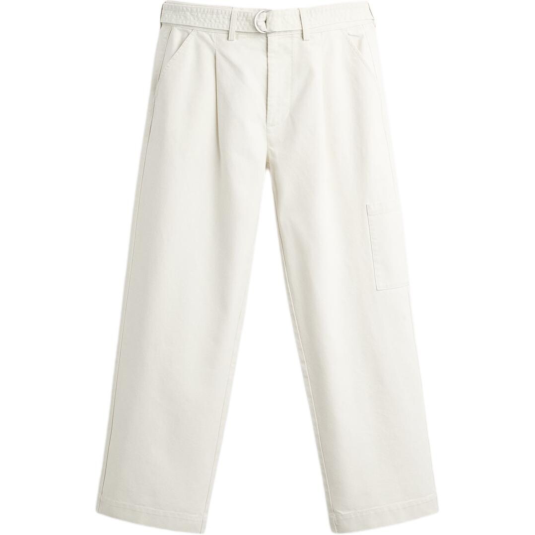 

Повседневные брюки мужские белые Zara, белый