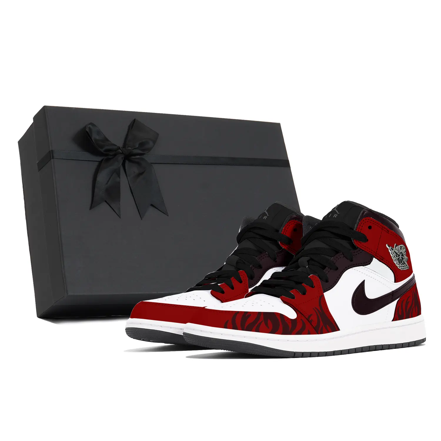 

Jordan Air 1 устойчивые к истиранию амортизаторы нескользящие мид-топ винтажные баскетбольные кроссовки men's red