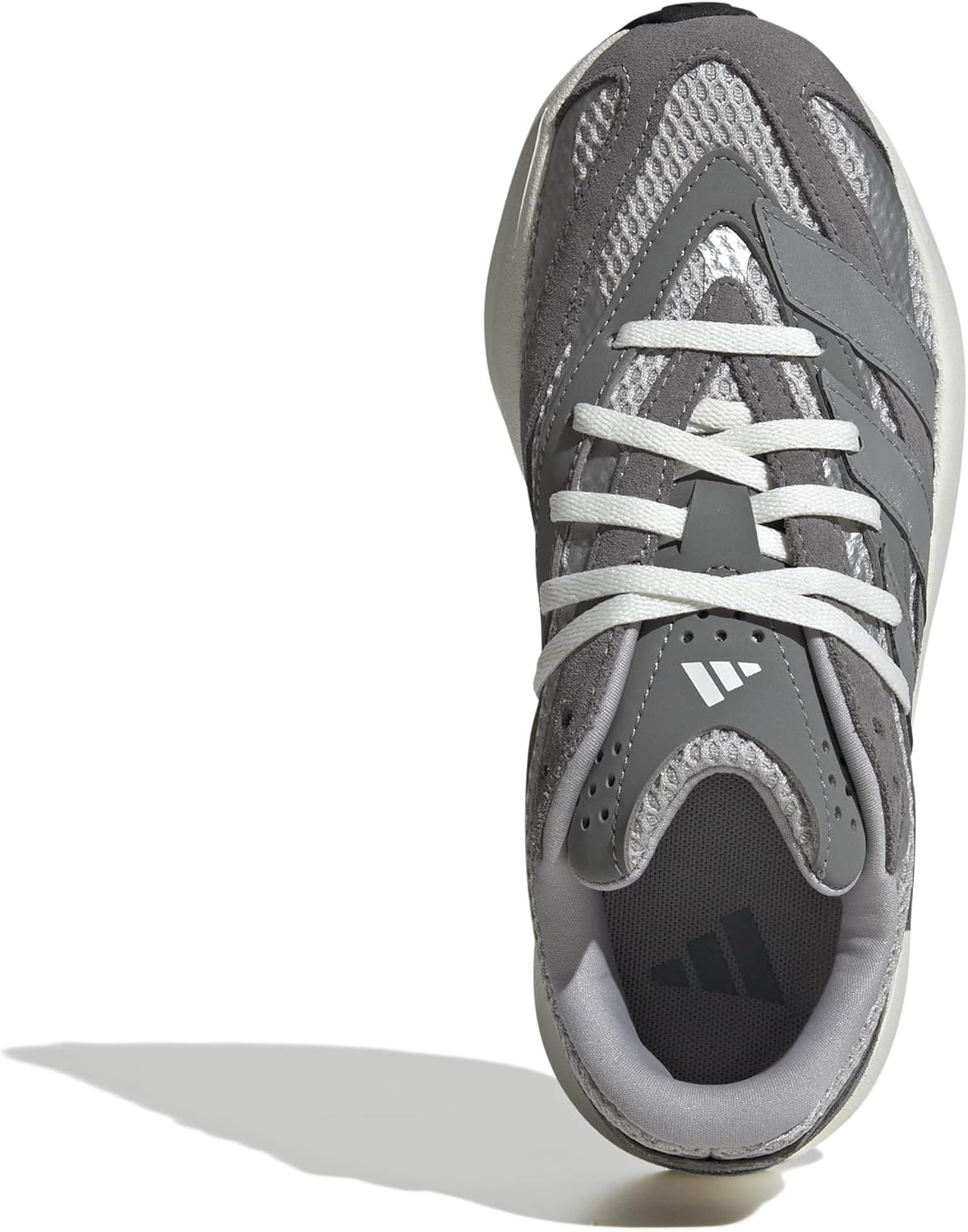 Кроссовки adidas для мальчиков Lightblaze на шнуровке, серый — фото 2
