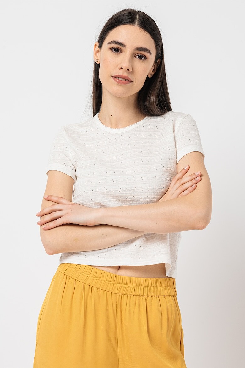 

Короткая футболка с дырками Esprit, белый
