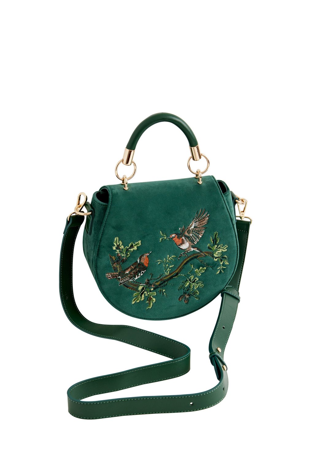 

Сумка DEER MOON EMBROIDERED SADDLE FABLE ENGLAND, зеленый