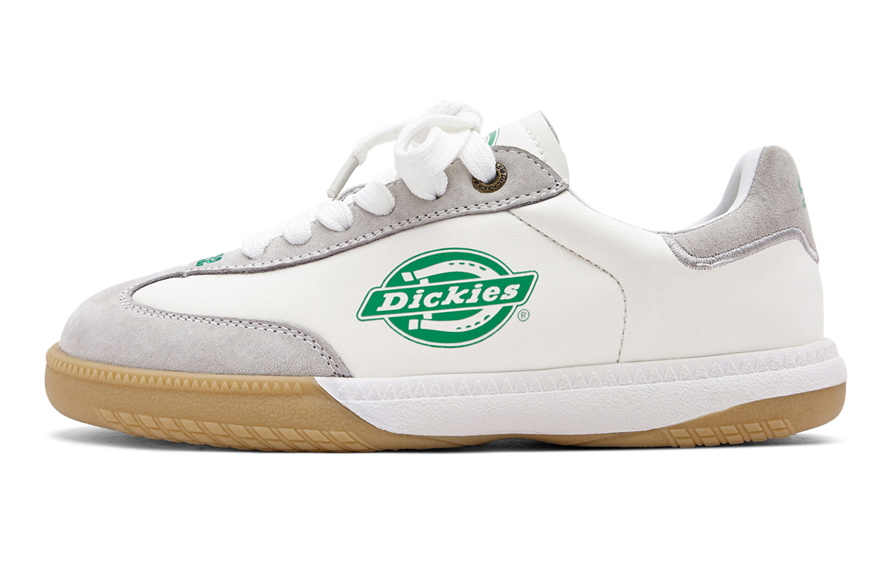 

Низкие повседневные кроссовки для детей Dickies, белый/зеленый