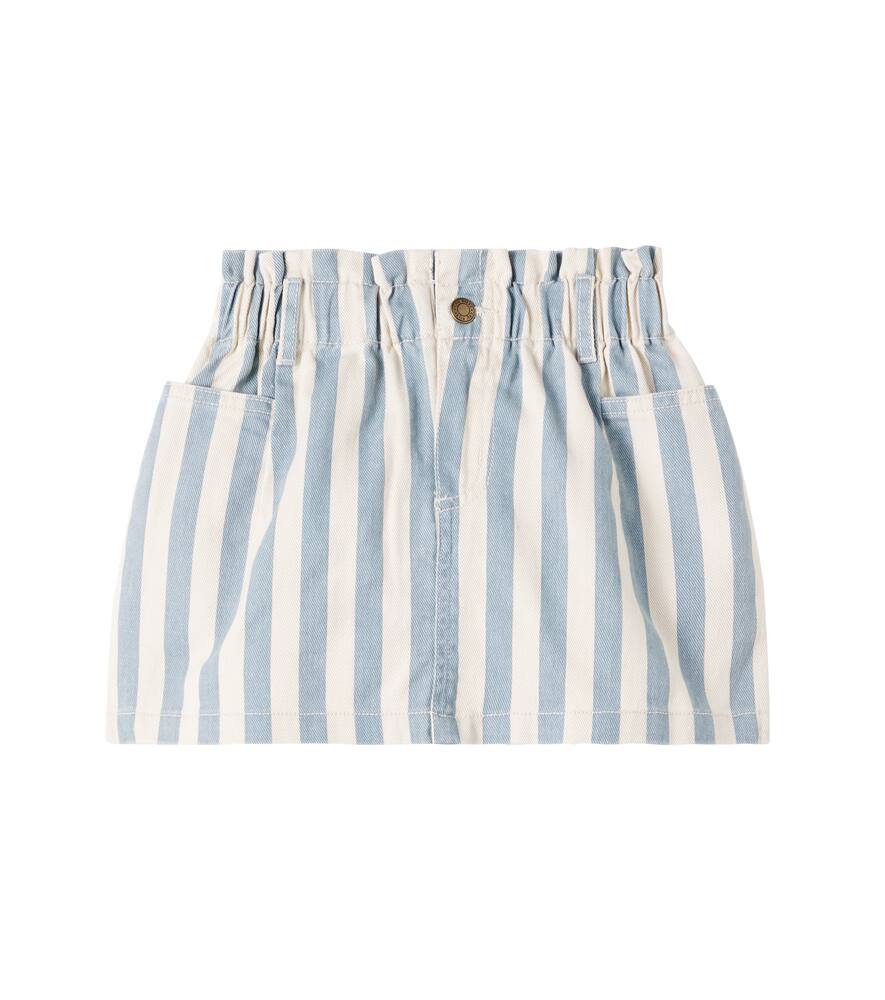 

Полосатая плиссированная джинсовая юбка Rylee + Cru, Ocean Stripe