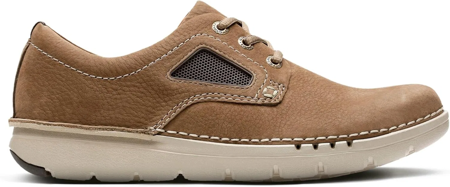 Мужские однотонные туфли-дерби Clarks 2613203 Unnature, зеленый/оливковый — фото 2