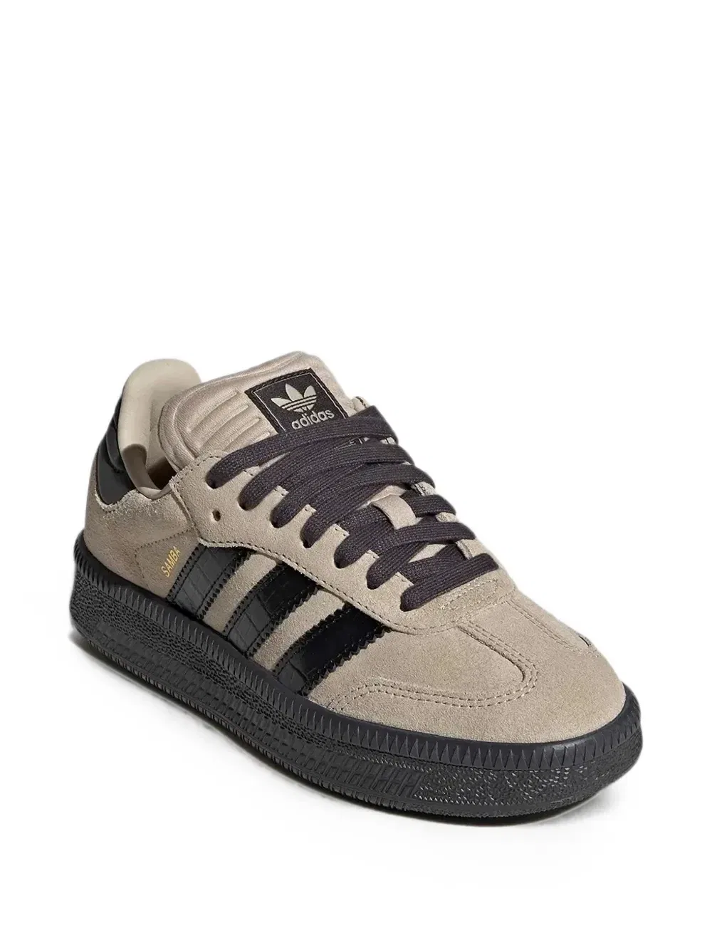 Кроссовки с замшевыми вставками Samba XLG Adidas Kids, бежевый — фото 3