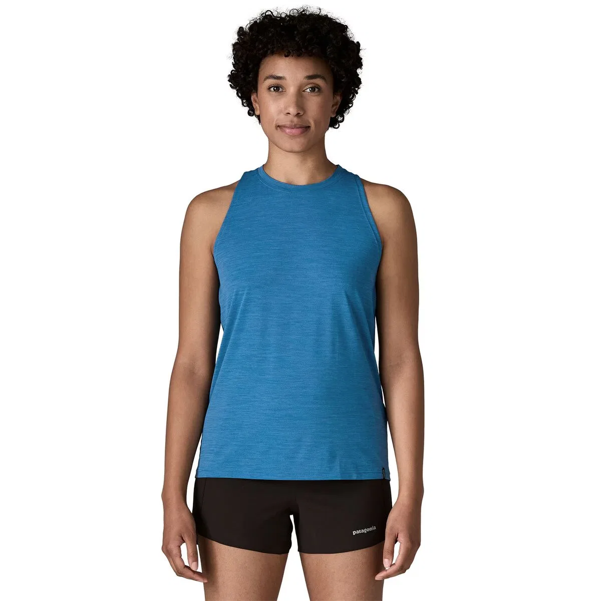 Женский топ-майка без рукавов Capilene Cool Ultra Tank Top Patagonia, Aquatic Blue/Light Aquatic Blue X-Dye