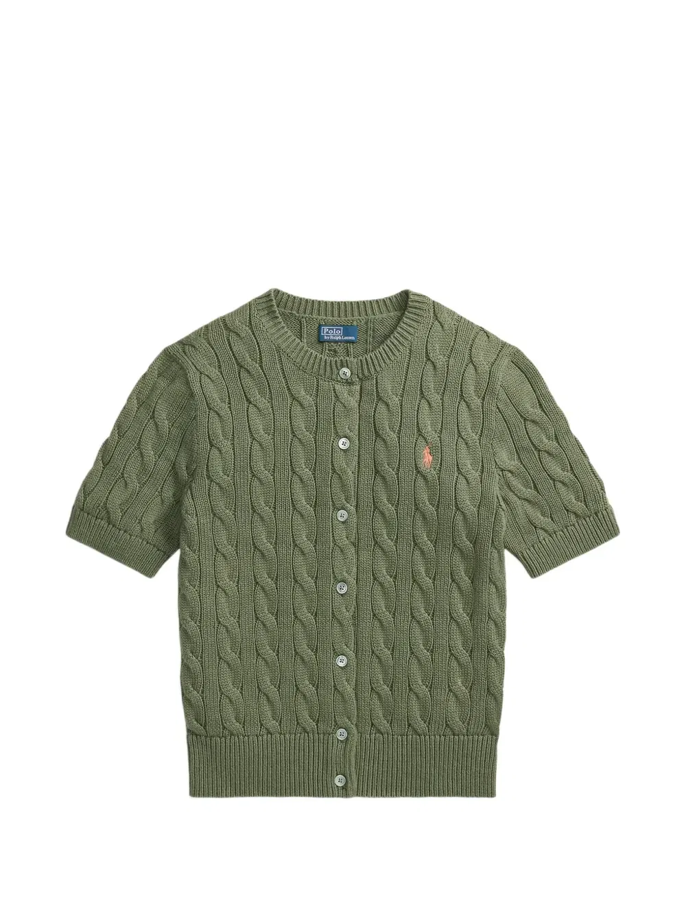 Кардиган фактурной вязки Polo Ralph Lauren, зеленый