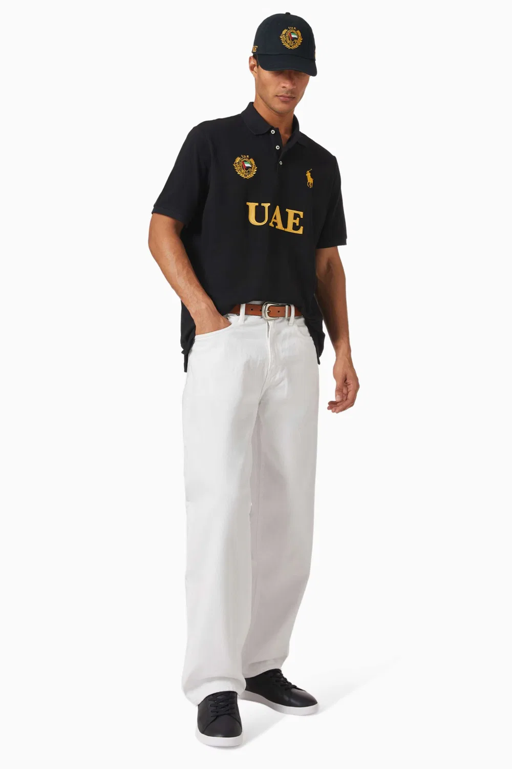 Футболка поло с логотипом UAE из трикотажа Polo Ralph Lauren — фото 2
