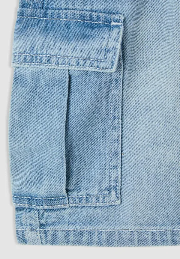 Шорты джинсовые In con coulisse Terranova, Blu Denim Chiaro, синий — фото 3