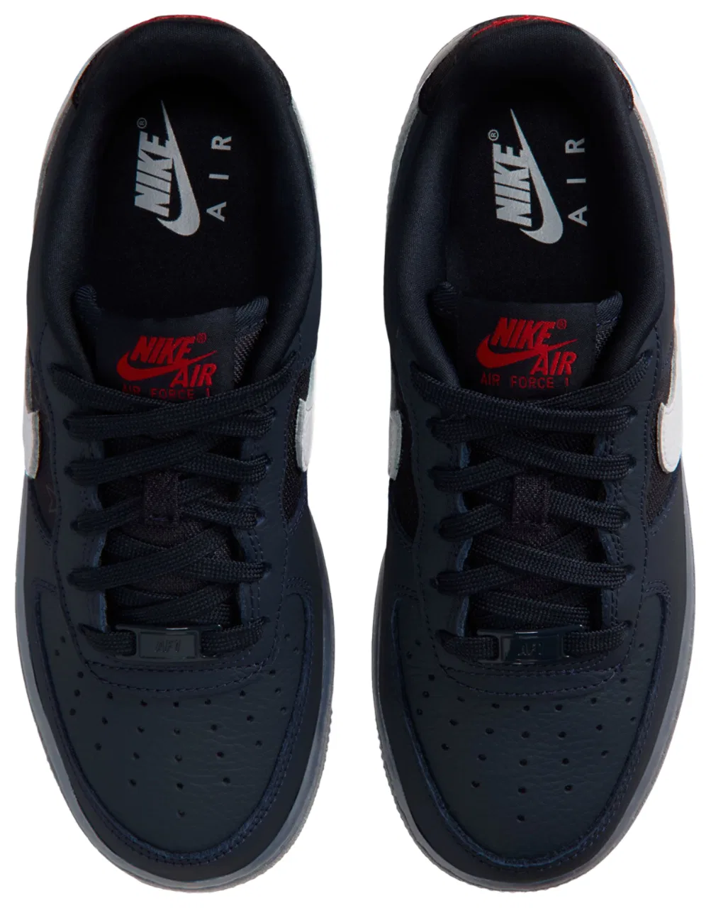 Кроссовки для мальчиков Air Force 1 WC2 Nike, цвет Dark Obsidian/Black/White — фото 4