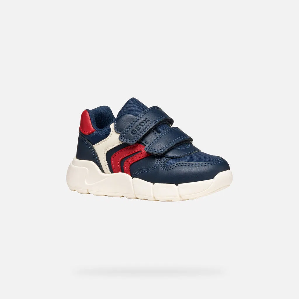 Детские кроссовки для мальчиков B Flexyper Mini Boy Geox, Kosmosblau / Rot — фото 4