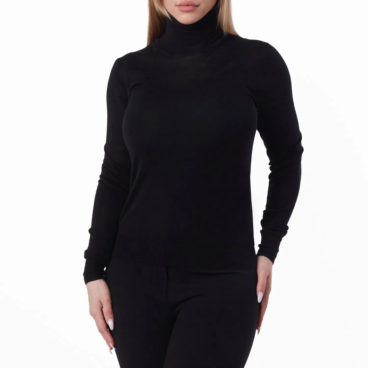 Пуловер с высоким воротником Saint Laurent, Black