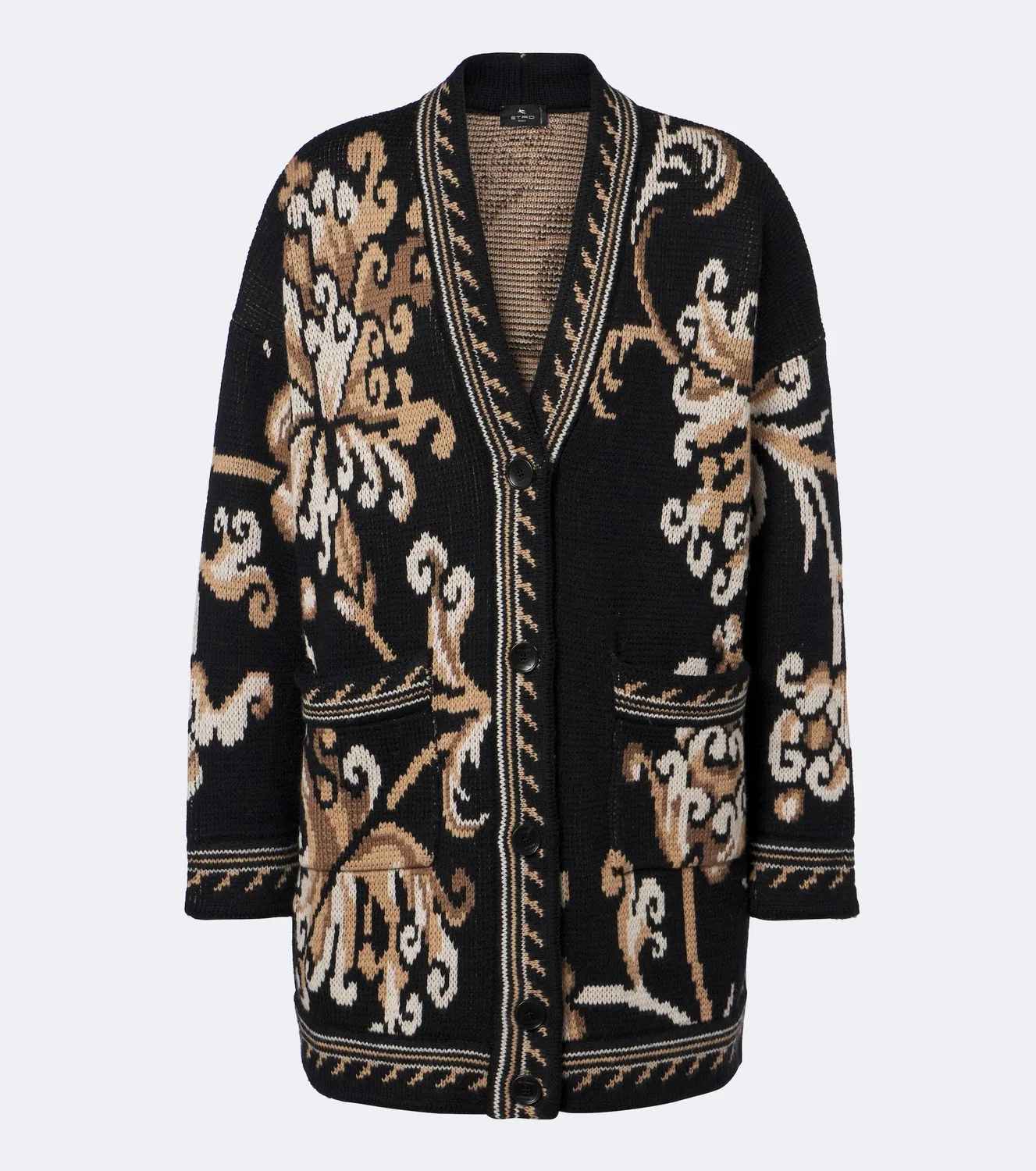Кардиган жаккардовый Etro, черный