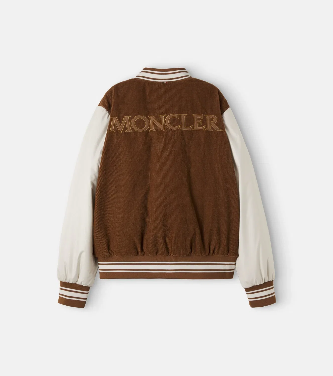 Пуховая куртка-бомбер Gumond Moncler Enfant, коричневый — фото 3