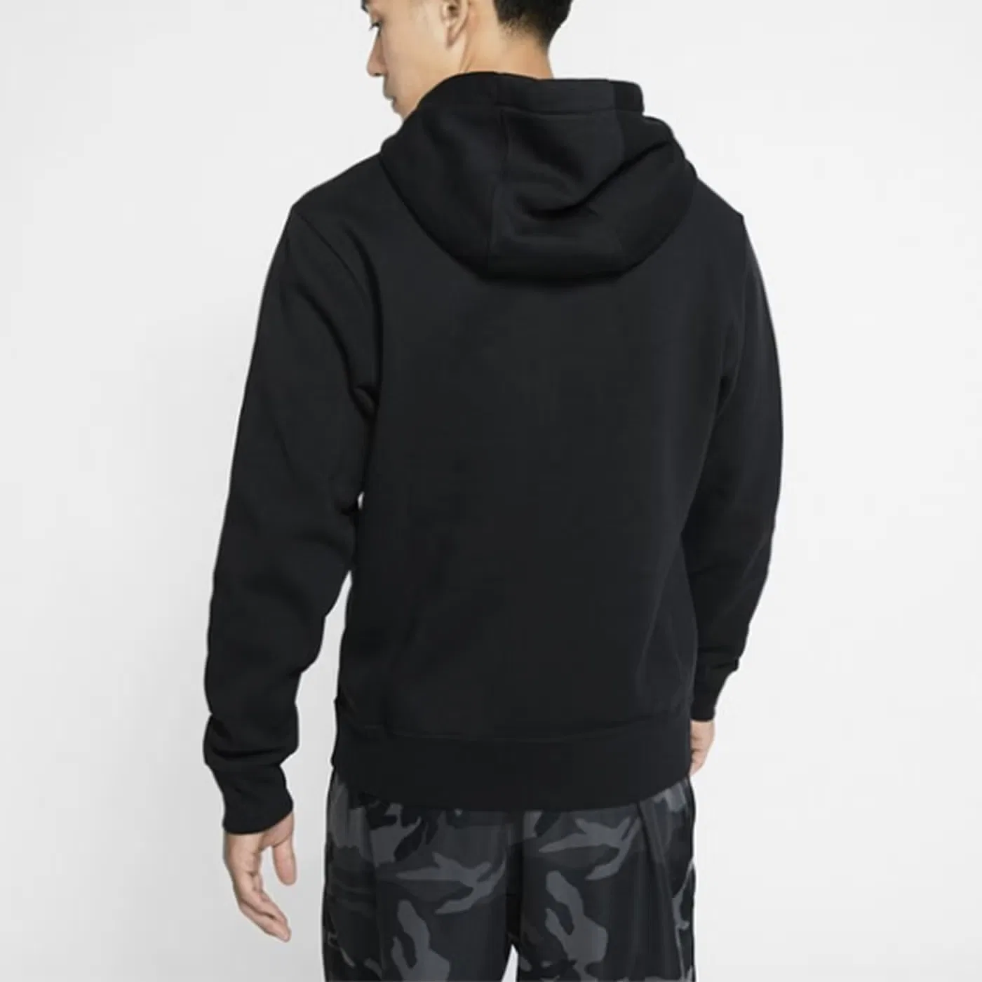 Худи с принтом Nike Club Fleece, черный — фото 4