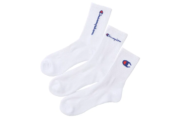 Детские носки с хлопком Champion, White (3 Pack)