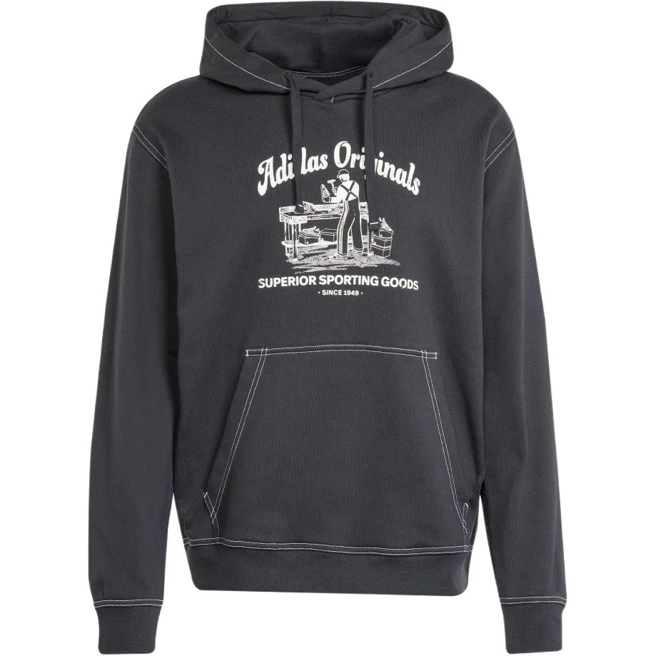 Мужское худи с принтом Adidas Originals, Black