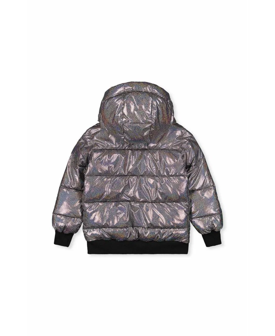 Зимняя куртка-пуховик с блестками, модель Glitter Deux par Deux, Black Glitter — фото 2