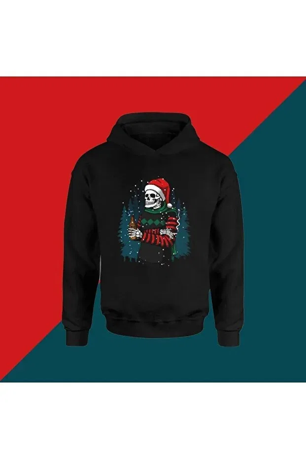 Детское худи для девочек с принтом Christmas The Baski, Black