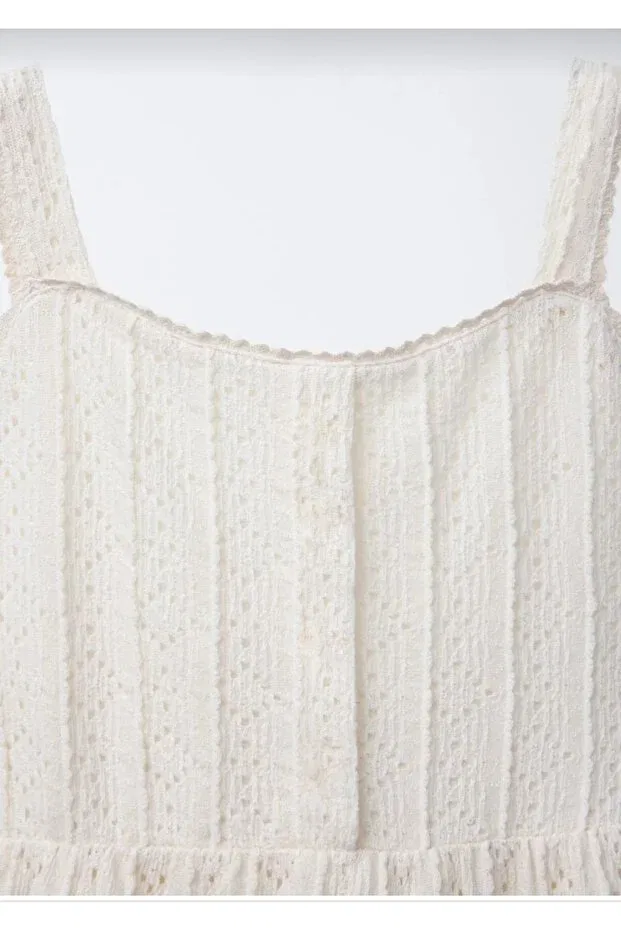 Детское платье для девочек хлопковое Oliveyoumom, Nude Color — фото 4
