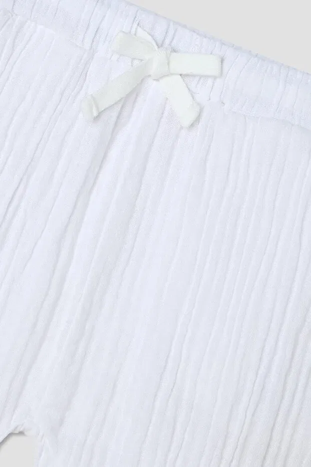 Детские брюки для девочек прямые белые Gb Baby, White — фото 2