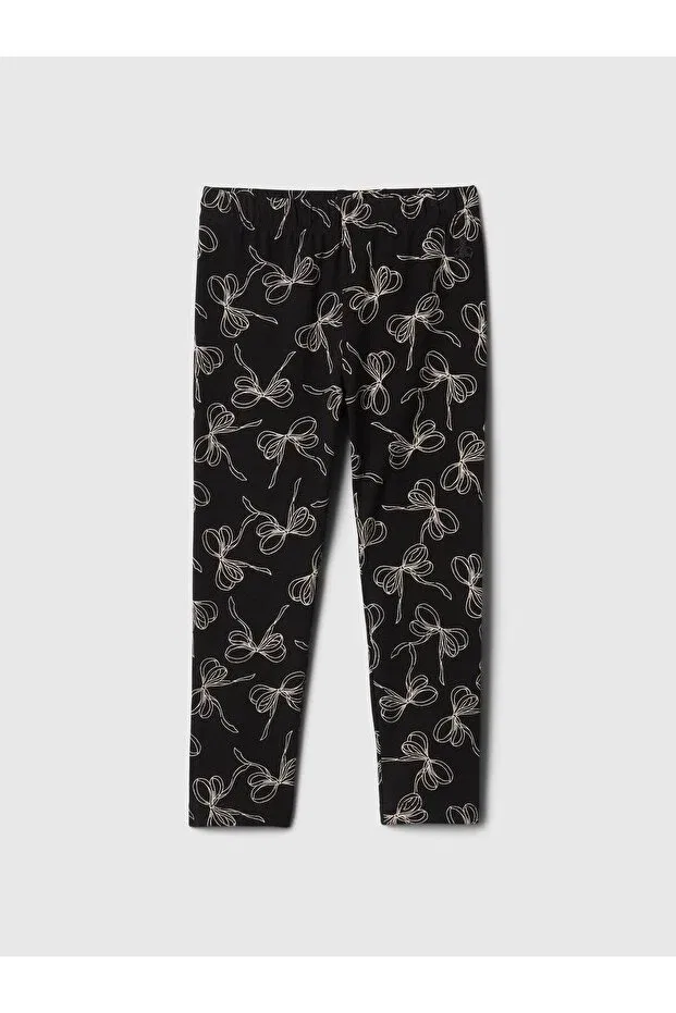 Детские леггинсы для девочек однотонные Gap, Black-005