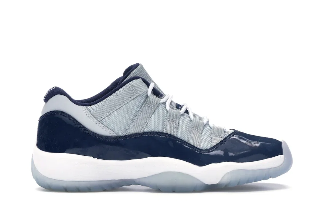 Детские кроссовки Lifestyle с низким верхом Jordan 11 Retro Low Georgetown, Grey Mist/White-Midnight Navy