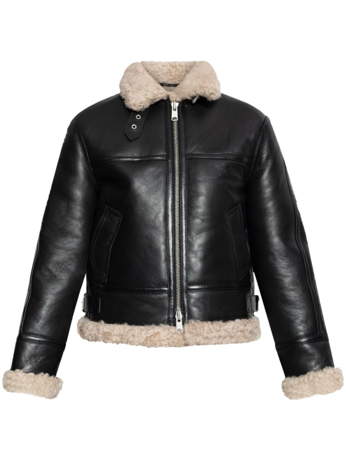 

Кожаная куртка Lorel AllSaints, черный