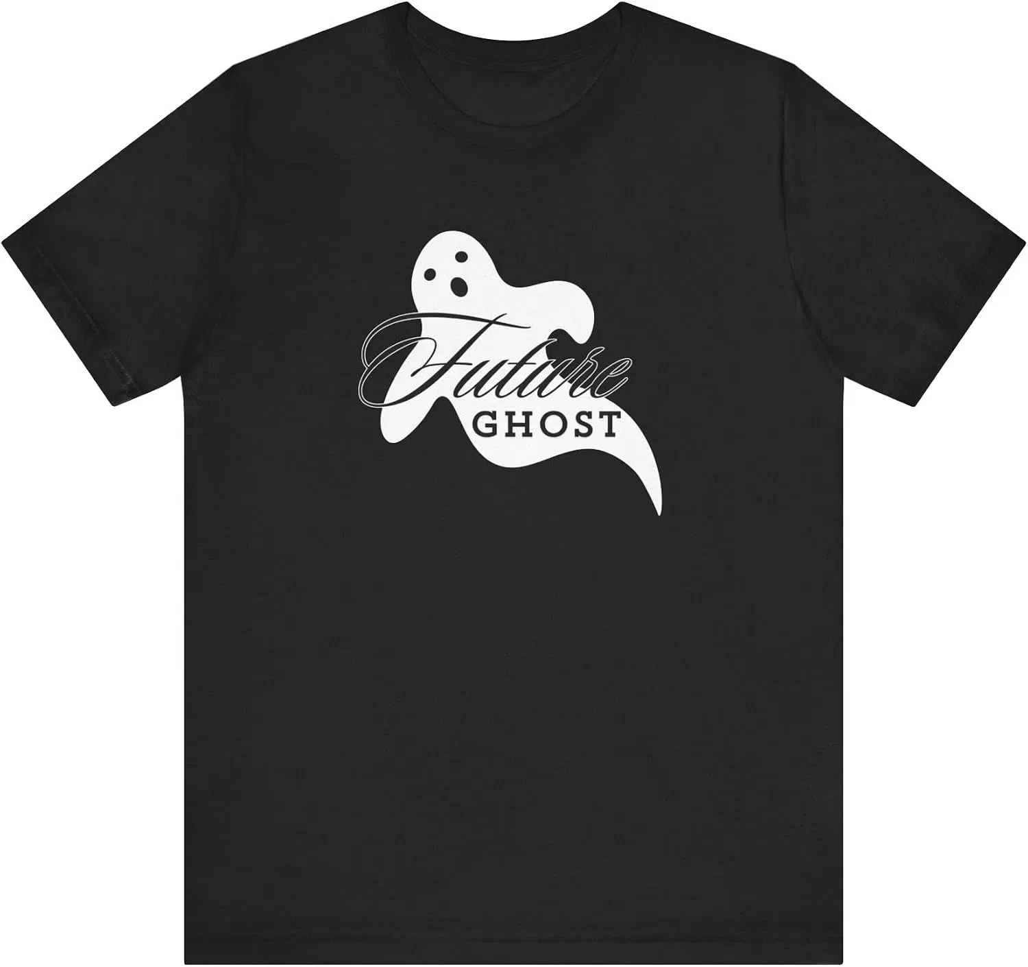Футболка с принтом Future Ghost Bella+Canvas, Black