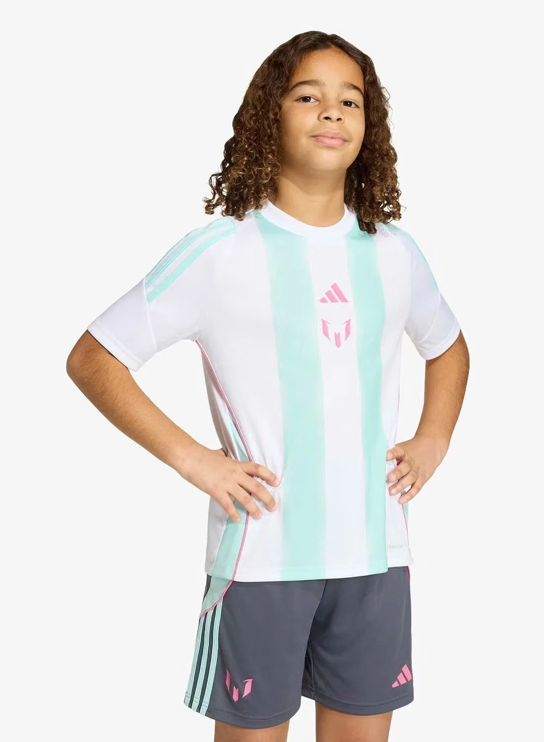 Футболка тренировочная с логотипом Messi Adidas Originals, белый — фото 3