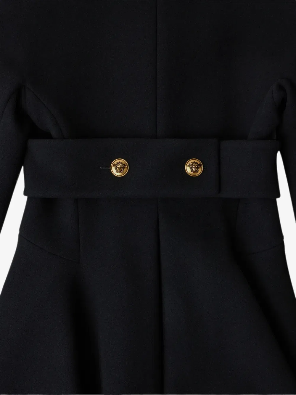 Пальто однобортное Versace, черный — фото 2