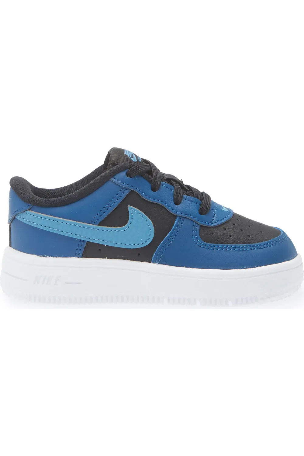 Детские кроссовки баскетбольные Air Force 1 Nike, Black/Dutch Blue/Blue/White — фото 3