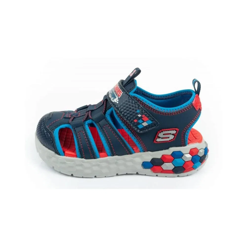 Детские кроссовки для мальчиков с платформой Skechers Mega-Splash 2.0, Blue Red