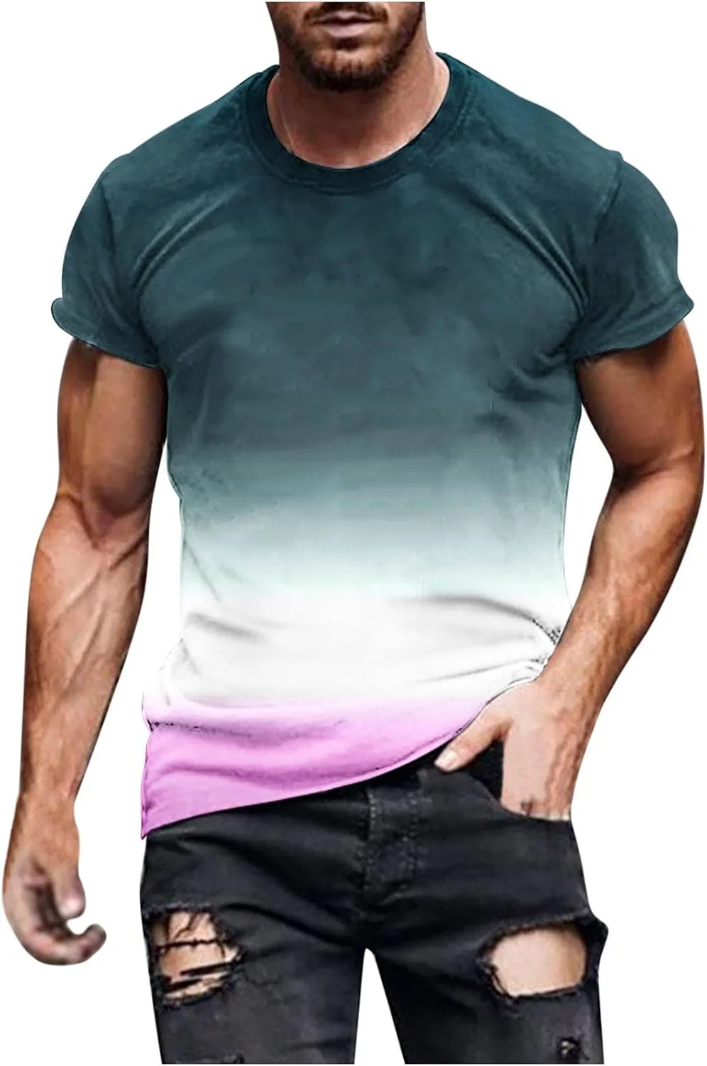 Мужская футболка с градиентом Summer Shirt Generic, Navy
