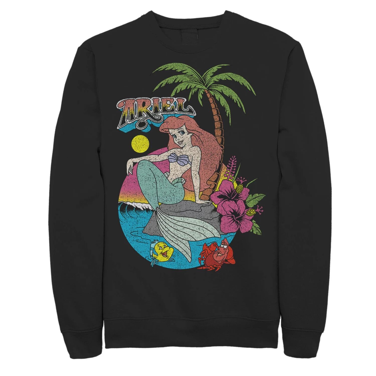 

Мужской флисовый пуловер с логотипом Disney Little Mermaid Ariel Licensed Character