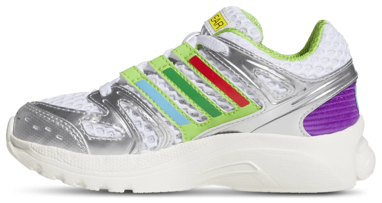 Кроссовки для мальчиков Adistar Control 5 Adidas, цвет Ftwr White/Solar Slime/Silver Mtlc — фото 2