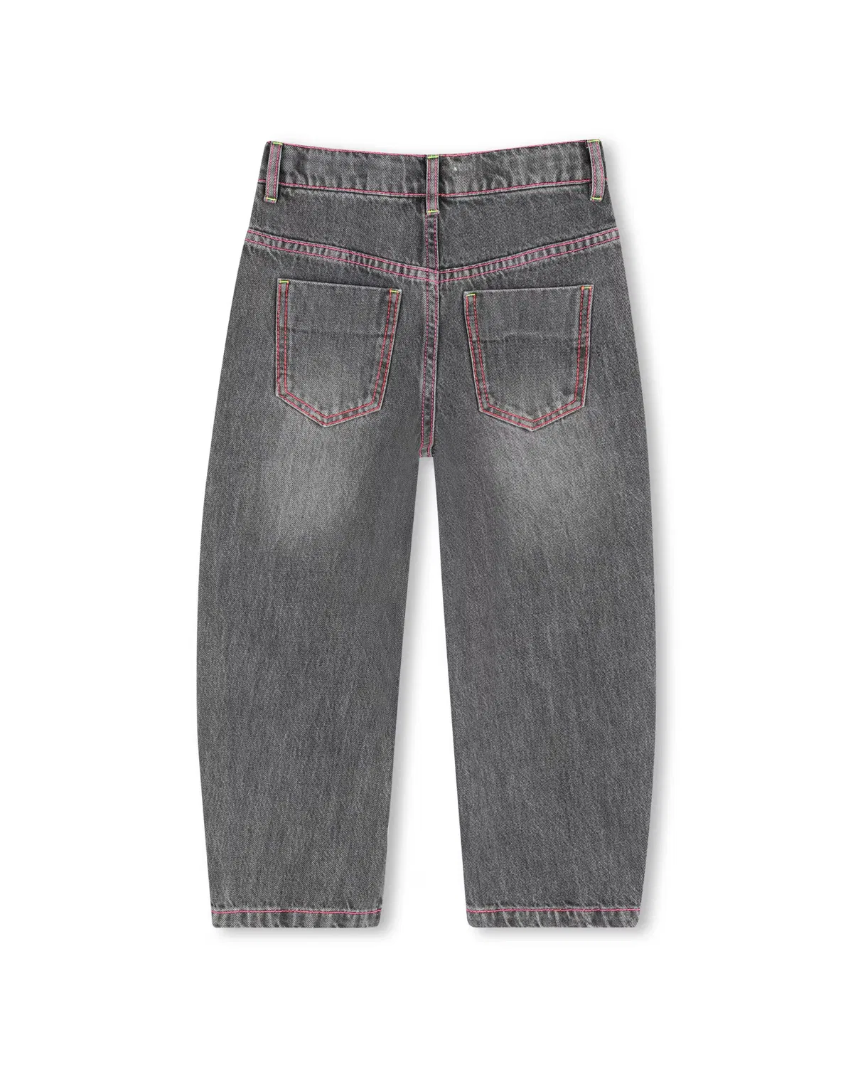 Детские джинсы для девочек с вышивкой Vaquero de niña con estampado grande Billieblush, Gris Claro — фото 3