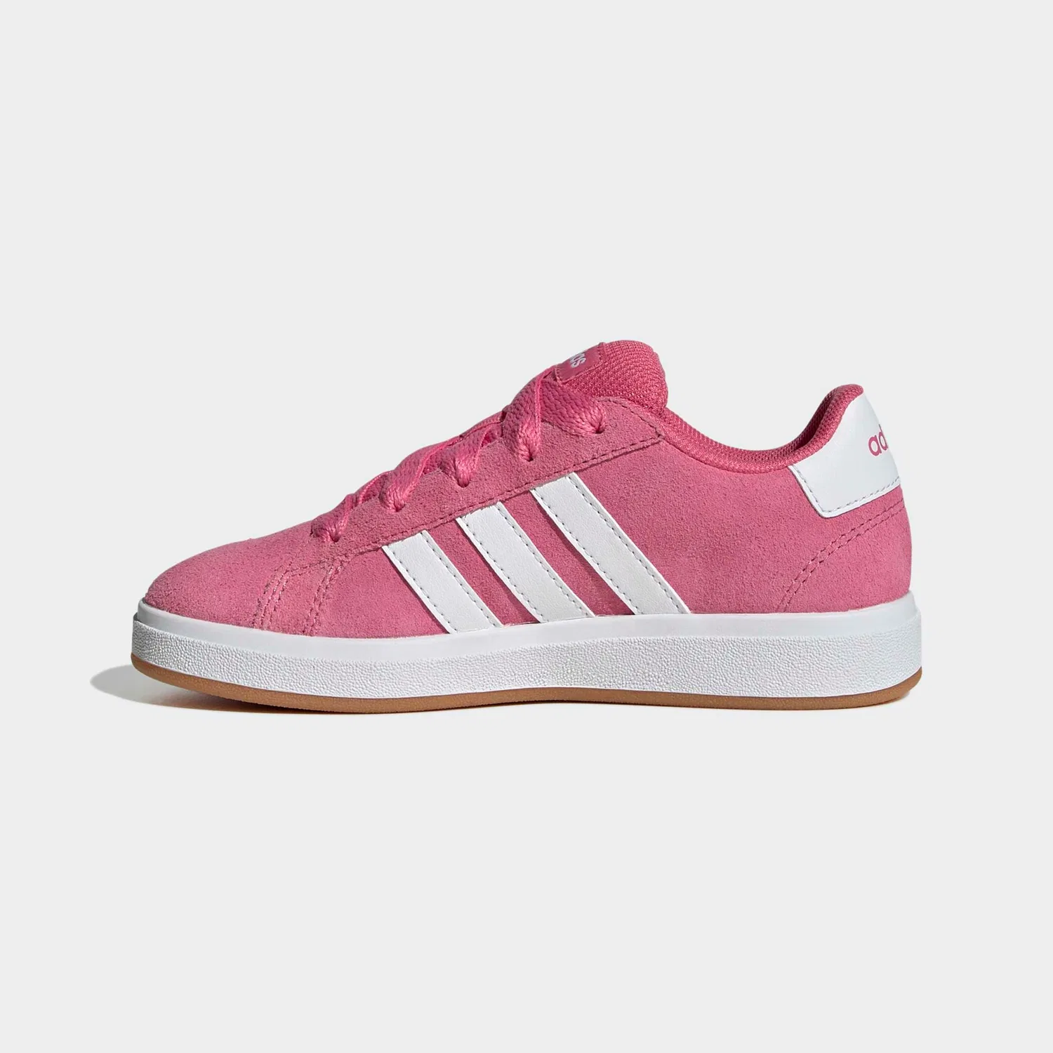Детские кроссовки с дизайном от Campus 00 Adidas Sportswear, Pink Fusion/Ftwr White/Gum10 — фото 3
