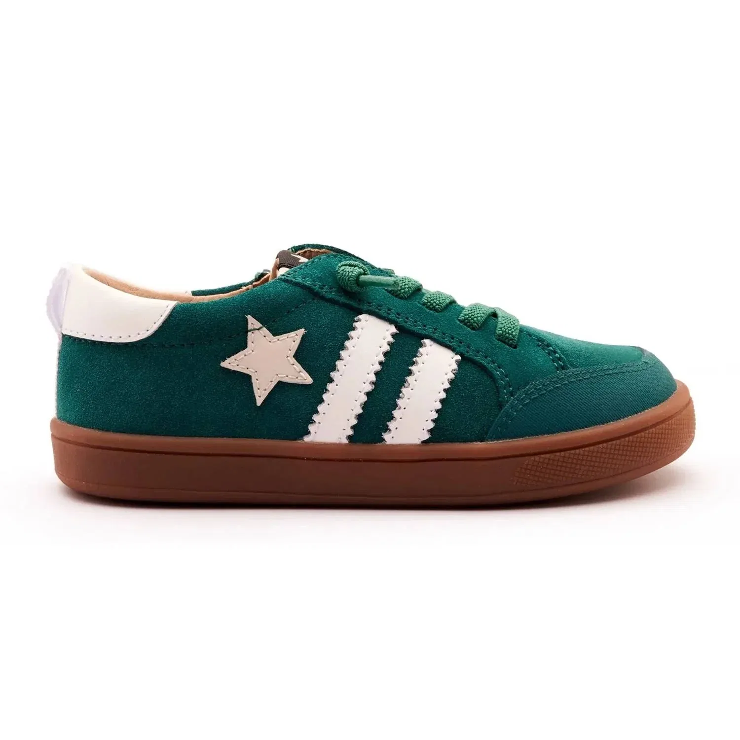 Детские кроссовки для мальчиков на шнурках Wos Runner Old Soles, Emerald Suede