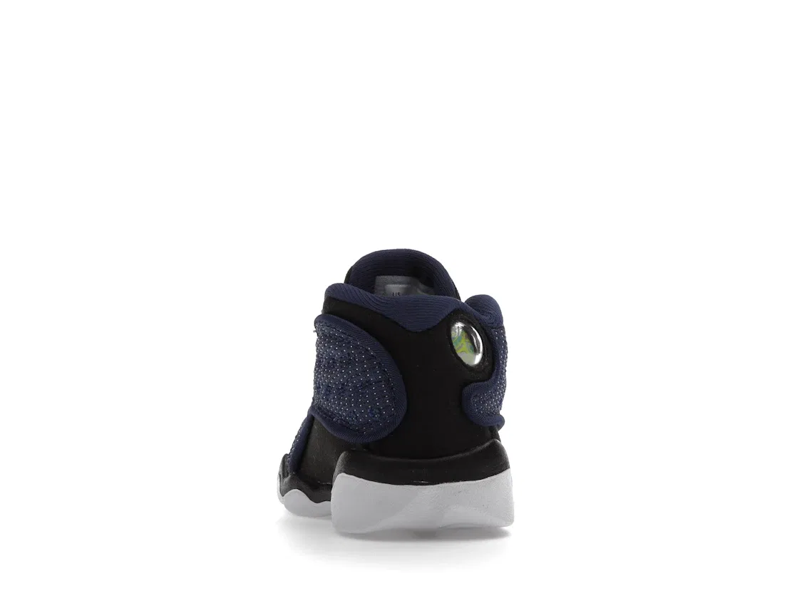 Детские кроссовки с высоким верхом Jordan 13 Retro Jordan, Navy/Black/White/University Blue — фото 4