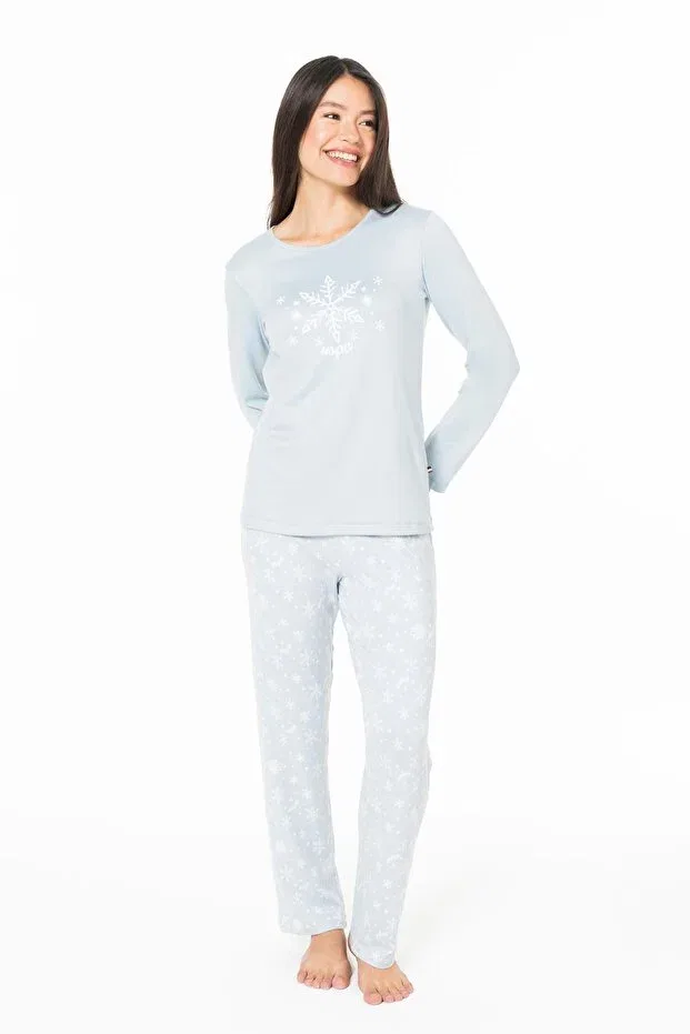 Женская пижама из тонкого флиса U.S. Polo Assn., Blue