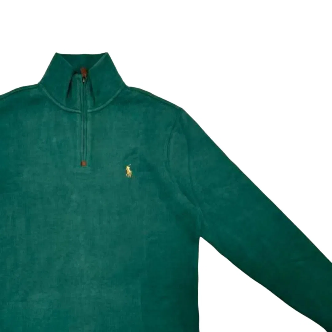 Мужской свитшот с воротником-стойкой Green Polo Ralph Lauren, Green — фото 4