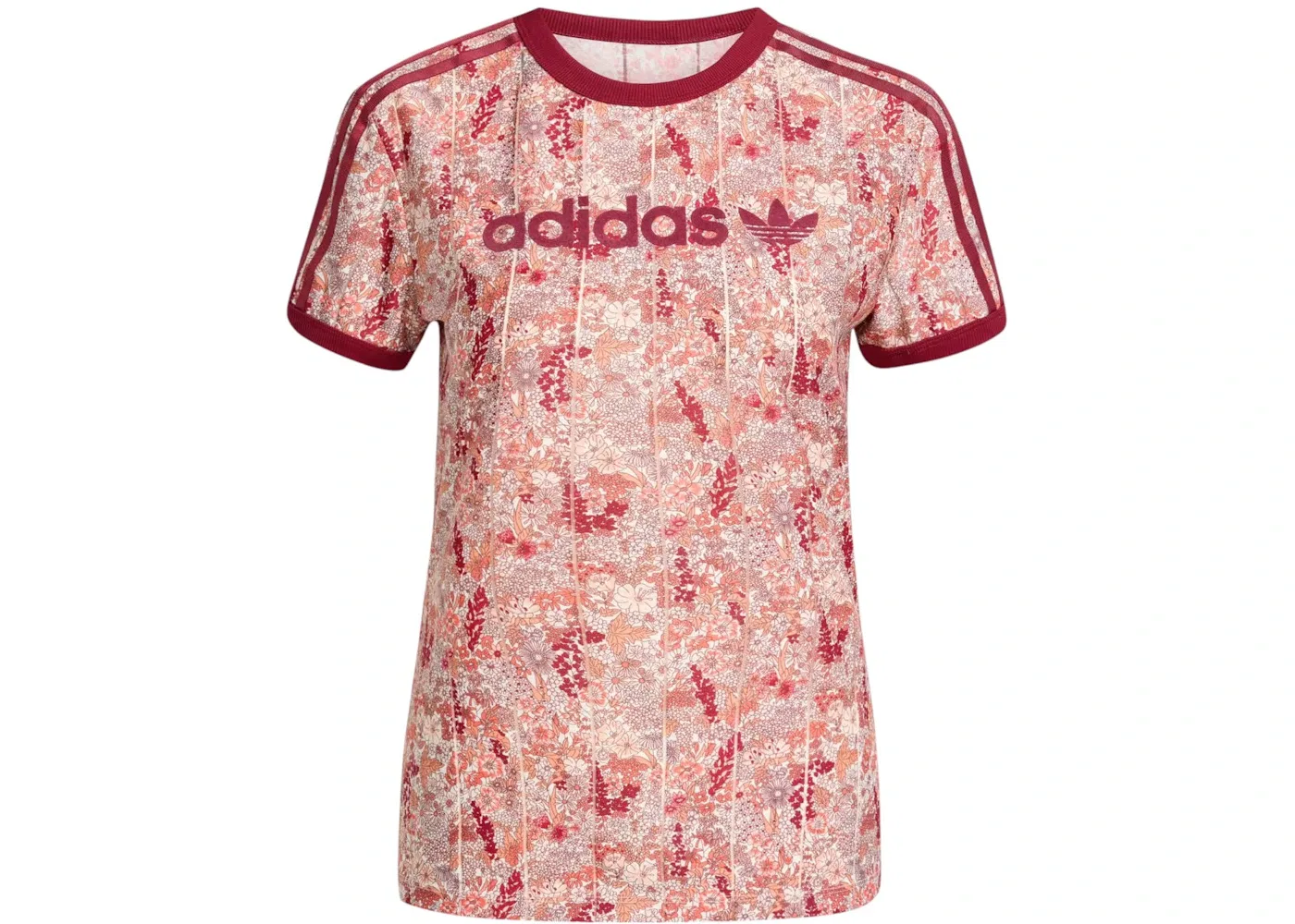 Футболка с принтом Adidas Originals x Liberty London Tonal Cali Tee, Multicolor Wonder Quartz