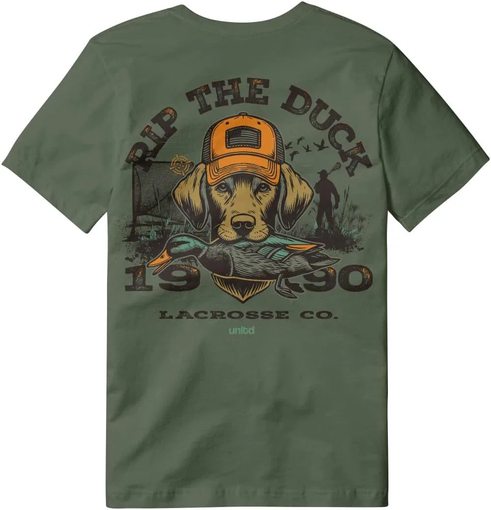 Мужская футболка Rip the Duck Lacrosse Lacrosse Unlimited, Green