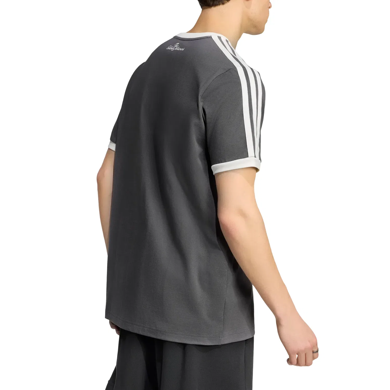 Мужская футболка с принтом Adidas x Mercedes AMG Petronas Formula 1 Team Silver Arrows Icon T-Shirt, серый — фото 3